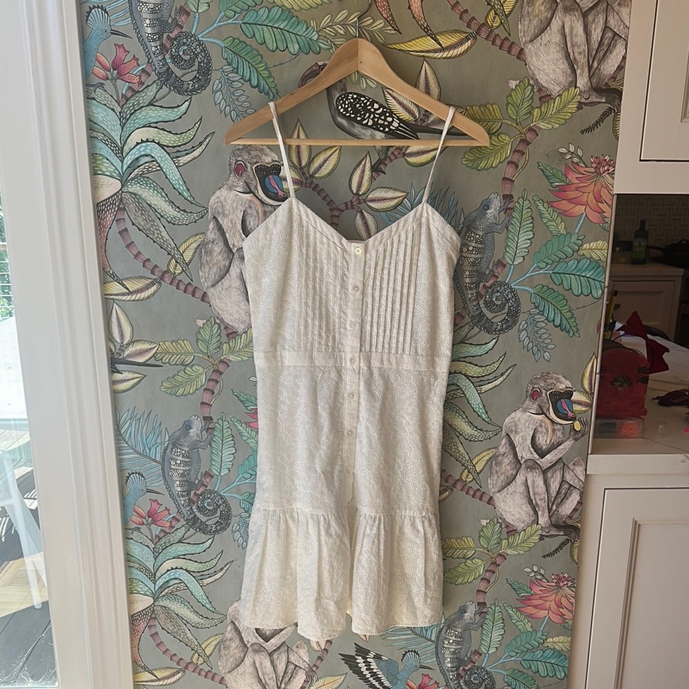 Veronica Beard White Lace Detail dress